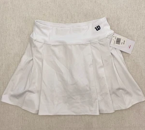 Falda Tenis Wilson Para Mujer L Blanca Plisada Atlética Skort Elastizada Pull On Nueva Con Etiquetas - Imagen 1 de 15