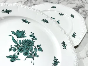 2 Rosenthal Maria Greenhaven Dodecagon Speiseteller Germany 60er Jahre mehrere 💚 - Bild 1 von 22