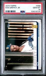 2019 Topps Ken Griffey Jr. SP Image Variation 488 PSA 10!!! Mariners - Picture 1 of 2