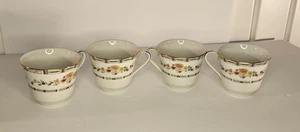 Set of 4 Royal Doulton Mosaic Garden Fine China Cups 1978 - Picture 1 of 4