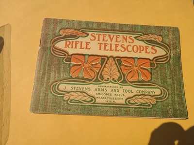 Telescopios J. Stevens Rifle Arms & Tool Co. Original Vintage 32 páginas catálogo Foto 1 de 4
