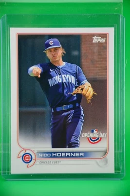2022 Topps Series 1 Opening Day #147 Nico Hoerner Chicago Cubs - Image 1 of 2