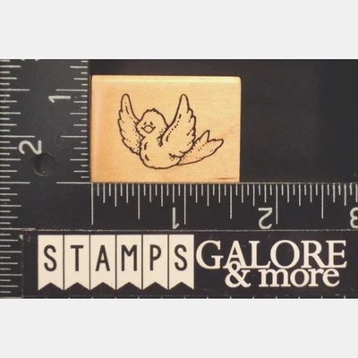 Estampillas de goma Darcies E1355 pequeño garbanzo pájaro volador sonriente #W05 Foto 1 de 3