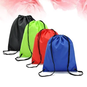  4 Pcs Waterproof Drawstring Bags Sports Riding Backpack Suitable for Adults and - Picture 1 of 12