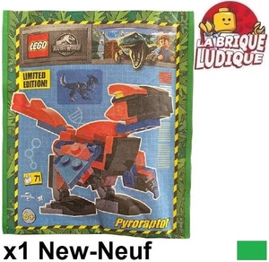 LEGO Borsa Jurassic World Pyroraptor Dinosauro Rosso Blu Paper Bag 122329 - Picture 1 of 1