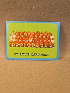 1963 Topps Football #157 St Louis Cardinals Football Team Card VG - Picture 1 of 4