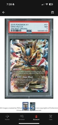 Giratina EX 57/98 XY Ancient Origins Ultra Rare 2015 TCG Card - Image 1 of 2