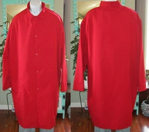 Best Medical Lab Coat Gown Snaps 3 pocket & side Vents 45" Length Size 5X Red - Picture 1 of 8