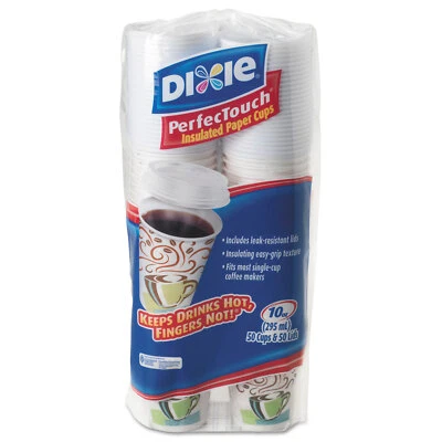 Dixie Combo Bag Paper Hot Cups 10oz 50/Pack 5310COMBO600