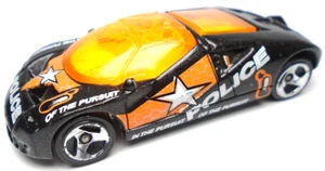 1997 HOT WHEELS FORD GT-90 POLICE PURSUIT BLACK & ORANGE 1:64 DIECAST 2 5/8" CAR - Picture 1 of 6