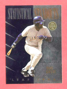 1994 LEAF (BB) Tony Gwynn SP STATISTICAL STANDOUTS FOIL CHASE CARD #9-10 HOF'er