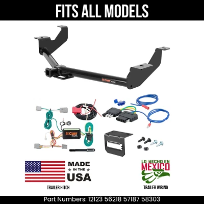 Enganche de remolque Ford Transit Connect 14-23 + cableado de 5 pines para todos los modelos Curt Foto 1 de 4