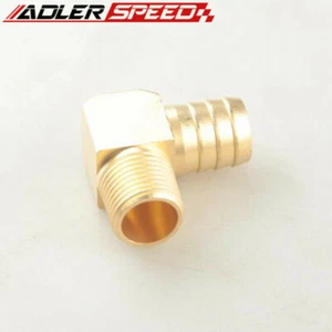 ADLERSPEED 3/4" Male 90 Elbow Brass Hose Barbs To 1/2" Inch NPT Pipe Male Thread - Picture 1 of 4