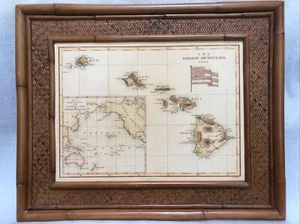 EDWARD WELLER The Hawaiian Archipelago COA reproduction C.1862/2008  Lahaina  - Picture 1 of 12