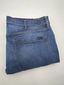 7 For All Mankind Jeans Mens 40x35 Blue Brett Bootcut Western Denim Rodeo Cowboy - Picture 1 of 14