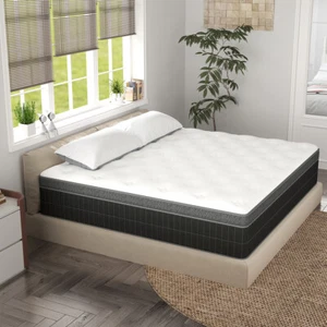 10"12"14" Twin Full Queen King Mattress Memory Foam Spring Hybrid Bed In A Box - Picture 1 of 12