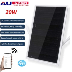 20W Solar WiFi Extender Signal Booster Battery Outdoor Wireless WiFi Repeater AU - Picture 1 of 16