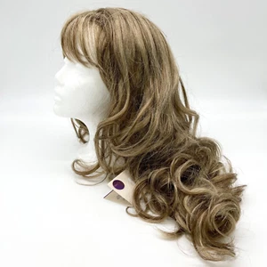 Chic Lifestyle W6047 Wig Long Length Brown Wavy Bangs - Picture 1 of 11
