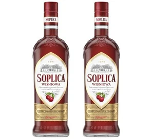 Soplica Kirsche, Wiśniowa, 28% vol. - 2 Flaschen je x 0,5L - Likör - Bild 1 von 3