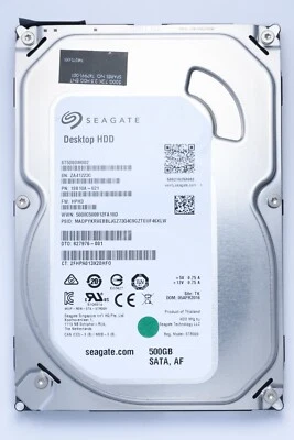 Seagate Barracuda 500GB SATA Desktop Hard Drive Model ST500DM002 P/N 1SB10A-021 - Image 1 of 2
