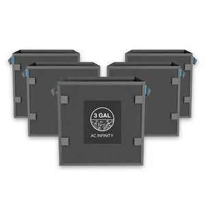 Heavy Duty Square Fabric Pots, 3 Gallon Reusable Grow Bags for Gardening - Picture 1 of 7