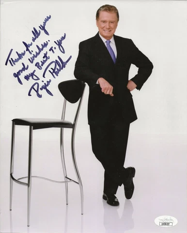 Regis Philbin REAL hand SIGNED 8x10" Promo Photo #2 JSA COA Autographed Cover