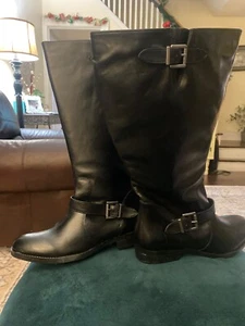 Women’s David Tate black leather knee high 11 m - Picture 1 of 6