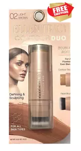 ELLEN TRACY Contour Duo Double Sided / Defining & Sculpting / Face Brush - Picture 1 of 3