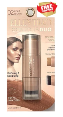 ELLEN TRACY Contour Duo Double Sided / Defining & Sculpting / Face Brush - Image 1 of 3