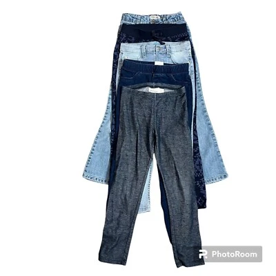 Jean/pantalones largos Cherokee para niñas talla 6/6X, juego de 5 Foto 1 de 4