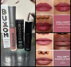 NUEVO EN CAJA BUXOM Full-on Plumping Mate Labio DOLLY & PUCKER UP DOLLY Mancha de Labios - Imagen 1 de 12