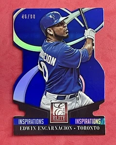 2014 Donruss Elite Inspirations Blue Die Cut Edwin Encarnacion 46/90 #54 - Picture 1 of 3