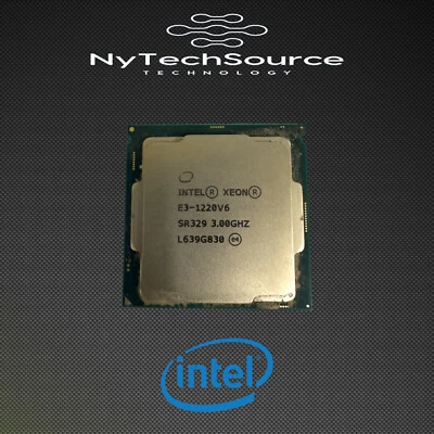 Intel Xeon E3-1220V6 SR329 3.0GHz 4-Core 8MB FCLGA1151 CPU - Image 1 of 3