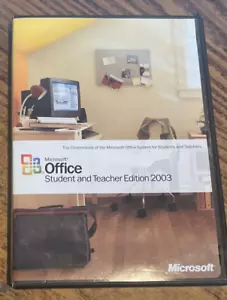 MICROSOFT OFFICE Student & Teacher Edition 2003 w/ Product Key PC -MS Word Excel - Picture 1 of 2