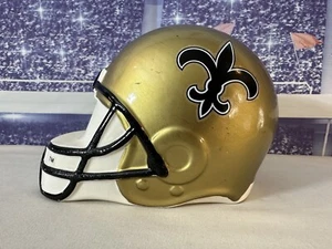 New Orleans Saints Ceramic Helmet Coin Money Bank NFL Football With Stopper Nics - Picture 1 of 17
