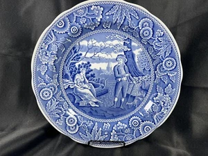 Spode Blue Room Collection 10.5" Dinner Plate "Woodman" Excellent Condition - Picture 1 of 18