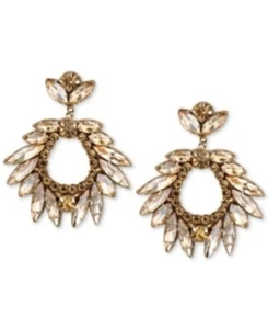 Pendientes colgantes de cristal en tono dorado Deepa - Imagen 1 de 1
