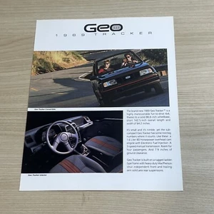 1989 Geo Tracker Verkaufsprospekt Blatt 1 Seite - Bild 1 von 2