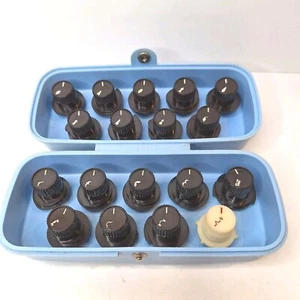 Vintage Brother Nähmaschine Set 18 Zylinder Nocken im blauen Koffer sehr schön - Bild 1 von 17