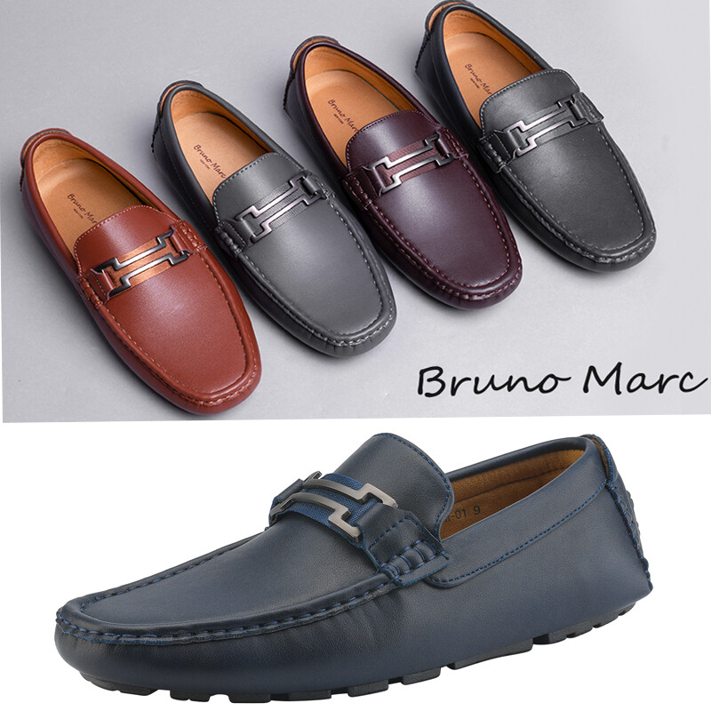 Mens Rivers Casual Leather Boat Shoes 