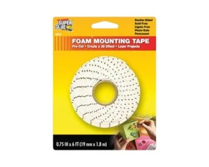 ZAP Super Glue Schaumstoff Montageband ROLLE 6FT SG11710211  - Bild 1 von 1