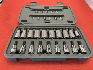 Blue Point BLPHSSC30 30pc 1/4", 3/8" & 1/2" Dr. Hex Bit Socket Set w/Case - Imagen 1 de 12