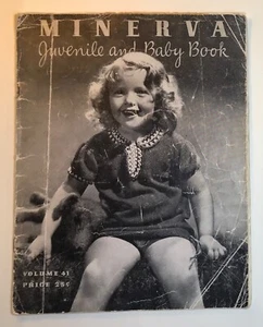 MINERVA Juvenile and Baby Book v41 vintage book booklet 1935 style kids fashion - Picture 1 of 8