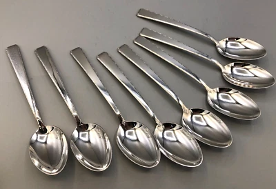 Juego de 8 cucharas soperas ovaladas Old Lace by Towle de plata de ley de 6,75" Foto 1 de 4