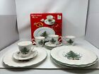 Nikko Happy Holidays 12 Piece 4-settings Set Dinner Plate Cup Saucer Christmas
