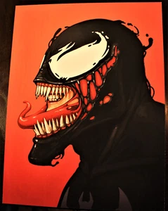Mike Mitchell Mondo Marvel (12X16") Prova artista Venom - Foto 1 di 2