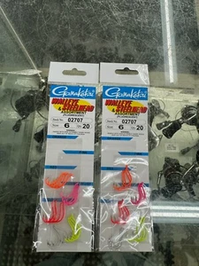 Gamakatsu Walleye&Steelhead Fluorescent Hooks Size 6 - New! 02707 - BUNDLE OF 2! - Picture 1 of 3