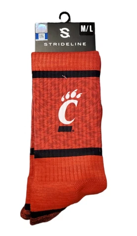NCAA University of Cincinnati Bearcats Strideline Crew Socks Cover