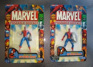 Marvel Poseable Diecast Spider-Man (2005) Toy Biz Web Shield & Web Glove. New! - Picture 1 of 2
