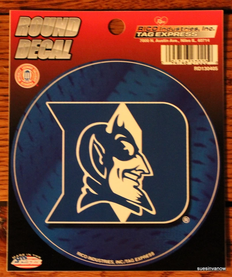 Duke University Blue Devils  Window Cling Sticker Decal NCAA college football  - Image 1 of 1